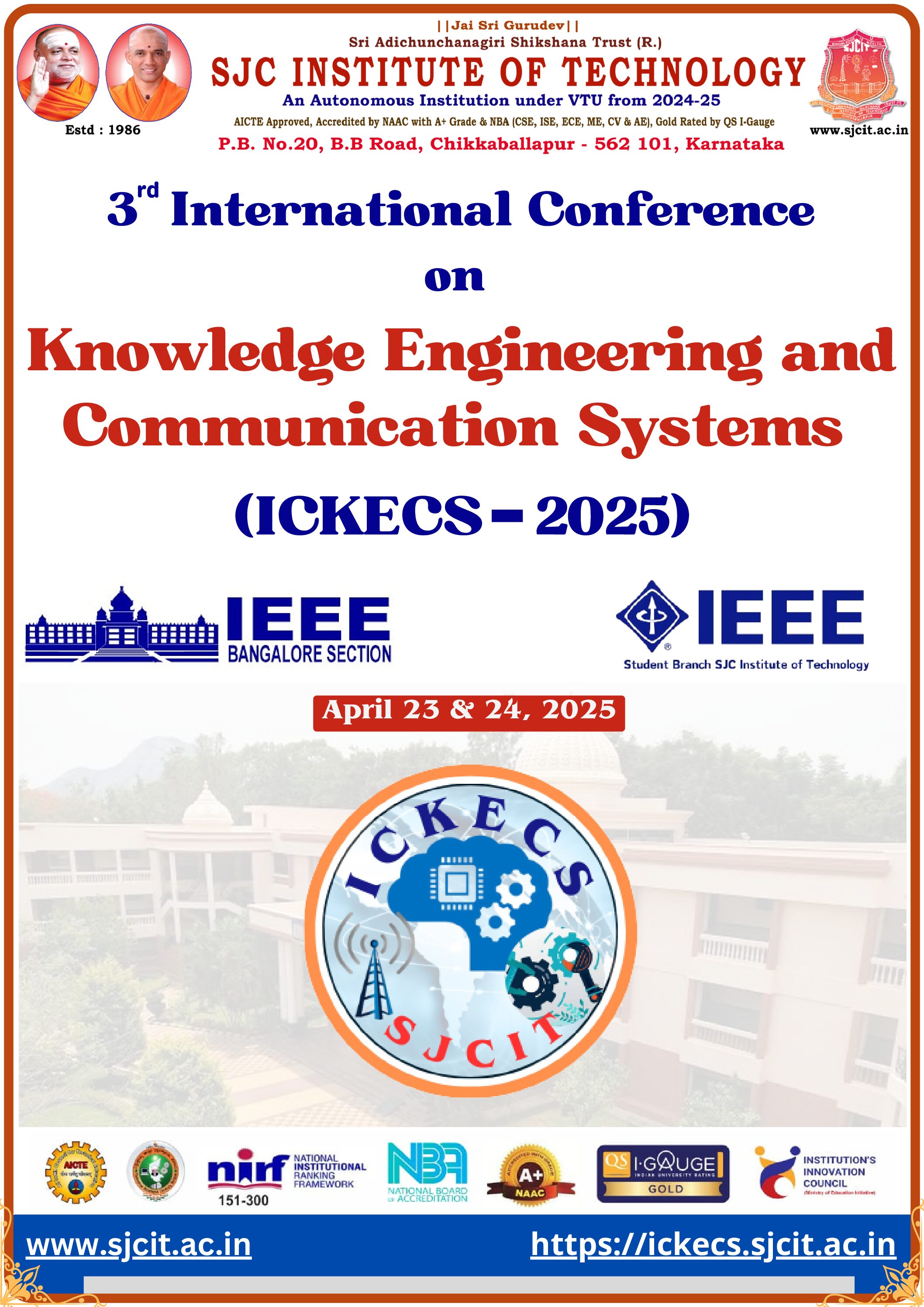 3rd International Conference on Knowledge Engineering and Communication Systems (ICKECS-2025)