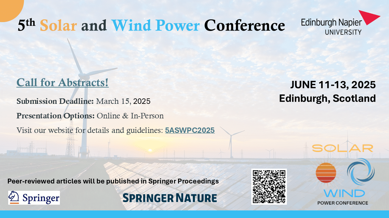 5th Solar and Wind Power Conference