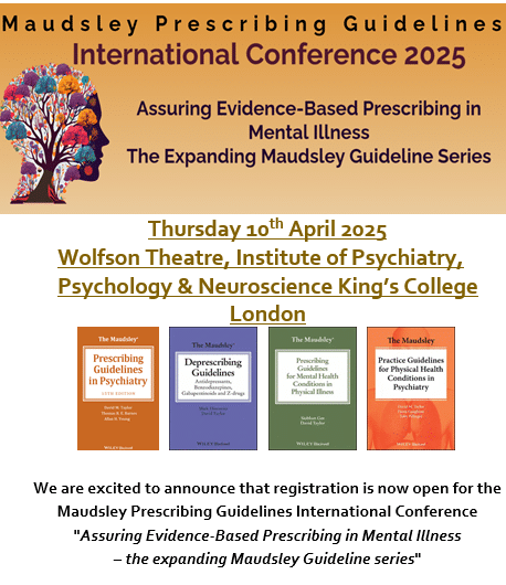 Maudsley Prescribing Guidelines International Conference 2025