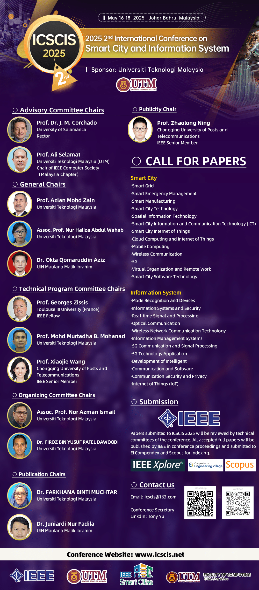 IEEE 2025 2nd International Conference on Smart City and Information System (ICSCIS 2025)